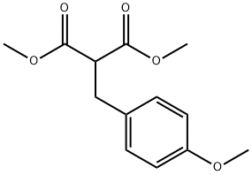 4-甲氧基苄基丙二酸二甲酯 结构式
