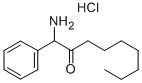 (+-)-1-Amino-1-phenyl-2-nonanone hydrochloride 结构式