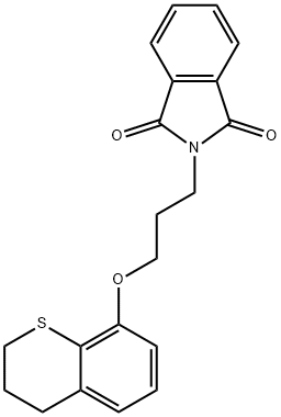 2-(3-thiochroman-8-yloxypropyl)isoindole-1,3-dione 结构式