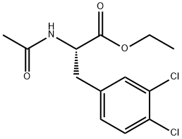 AC-DL-PHE(3,4-CL2)-OET 结构式