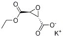 (2S-反式)-2,3-环氧乙烷二羧酸单乙酯钾盐 结构式
