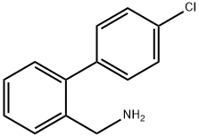 4'-氯联苯基-2-甲胺 结构式