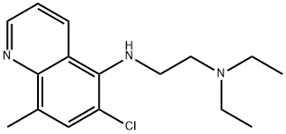 6-Chloro-5-[[2-(diethylamino)ethyl]amino]-8-methylquinoline 结构式