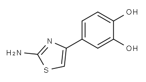 1,2-Benzenediol,4-(2-amino-4-thiazolyl)-(9CI) 结构式