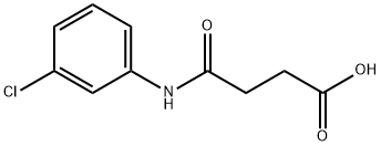 4-[(3-CHLOROPHENYL)AMINO]-4-OXOBUTANOIC ACID 结构式