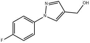 [1-(4-氟苯)-1H-吡唑-4-基]甲醇 结构式