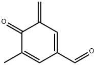 1,5-Cyclohexadiene-1-carboxaldehyde, 5-methyl-3-methylene-4-oxo- (9CI) 结构式