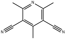 2,4,6-三甲基吡啶-3,5-二甲腈 结构式