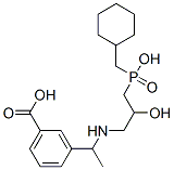 (3-(1-((3-(cyclohexylmethyl)hydroxyphosphinyl)-2-hydroxypropyl)amino)ethyl)benzoic acid 结构式