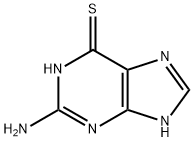 6-硫鸟嘌呤 结构式