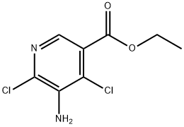 5-氨基-4,6-二氯烟酸乙酯 结构式