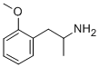 1-(2-甲氧苯基)-2-丙胺 结构式