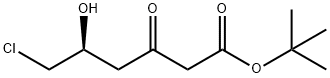 6-氯-5(S)-羟基-3-氧己酸叔丁基酯 结构式
