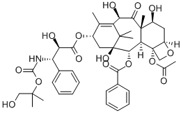 多西他赛羟基-叔丁基-氨基甲酸酯 结构式