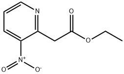 2-(3-硝基吡啶-2-基)乙酸乙酯 结构式