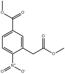 5-(甲氧羰基)-2-硝基苯基乙酸甲酯 结构式