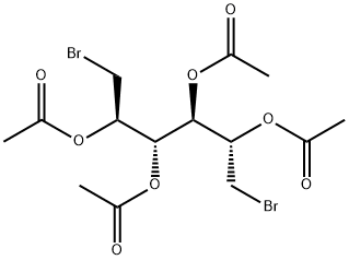 1,6-Dibromo-1,6-dideoxygalactitol 2,3,4,5-tetraacetate 结构式