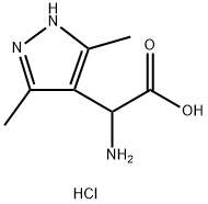 Amino-(3,5-dimethyl-1H-pyrazol-4-yl)-acetic aciddihydrochloride 结构式