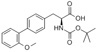 L-2-(BOC-AMINO)-3-(2'-METHOXYBIPHENYL-4-YL)PROPANOIC ACID 结构式