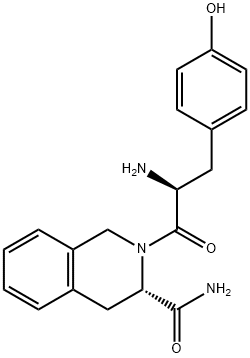 H-TYR-L-1,2,3,4-TETRAHYDROISOQUINOLINE-3-CARBOXAMIDE · HCL 结构式