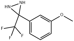 3-(3-METHOXYPHENYL)-3-(TRIFLUOROMETHYL)-DIAZIRIDINE 结构式