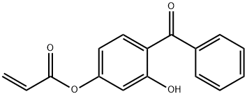 4-丙烯酰氧基-2-羟基二苯甲酮 结构式