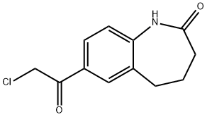 7-(chloroacetyl)-1,3,4,5-tetrahydro-2H-1-benzazepin-2-one 结构式