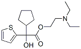 2-diethylaminoethyl alpha-cyclopentyl-alpha-2-thienylglycollate  结构式