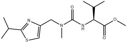 N-((N-甲基-N-((2-异丙基-4-噻唑基)甲基)氨基)甲酰)-L-缬氨酸甲酯 结构式