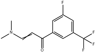 (E)-3-(dimethylamino)-1-[3-fluoro-5-(trifluoromethyl)phenyl]-2-propen-1-one 结构式