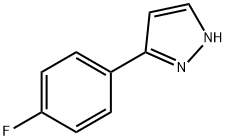3-(4-氟苯基)-1H-吡唑 结构式