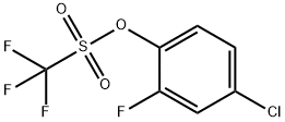 4-Chloro-2-fluorophenyl trifluoromethanesulphonate 结构式