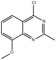 4-氯-8-甲氧基-2-甲基喹唑啉 结构式