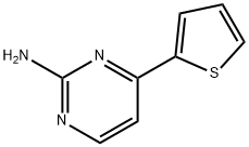 4-(2-THIENYL)-2-PYRIMIDINAMINE 结构式