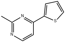 2 -甲基- 4 -(2-噻吩基)嘧啶 结构式