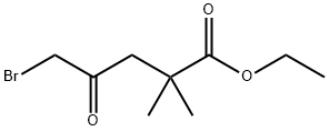 5-溴-2,2-二甲基-4-氧代戊酸乙酯 结构式