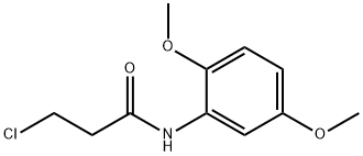 丙酰胺,N-(2,5-二甲氧苯基)-3-氯- 结构式