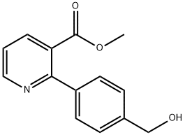 2-(4-Hydroxymethylphenyl)isonicotinic acid 结构式