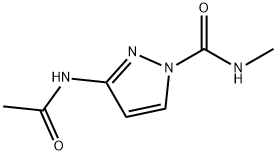 1H-Pyrazole-1-carboxamide,  3-(acetylamino)-N-methyl- 结构式