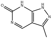 6H-Pyrazolo[3,4-d]pyrimidin-6-one, 1,5-dihydro-3-methyl- (9CI) 结构式
