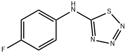 N-(4-Fluorophenyl)-1,2,3,4-thiatriazol-5-amine 结构式