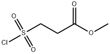 3-(氯磺酰基)丙酸甲酯 结构式