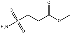 3-(氨基磺酰基)丙酸甲酯 结构式