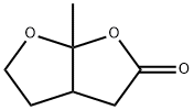 3a,4,5,6a-Tetrahydro-6a-methylfuro[2,3-b]furan-2(3H)-one 结构式