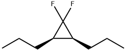 Cyclopropane, 1,1-difluoro-2,3-dipropyl-, cis- (9CI) 结构式
