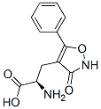 (R)-alpha-Amino-2,3-dihydro-3-oxo-5-phenyl-4-isoxazolepropanoic acid 结构式