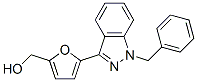 3-(5'-hydroxymethyl-2'-furyl)-1-benzylindazole 结构式