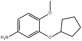 3-(环戊氧基)-4-甲氧基苯胺 结构式