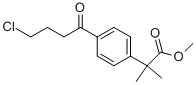 2-[4-(4-氯-1-丁酰基)苯基]-2-甲基丙酸甲酯 结构式