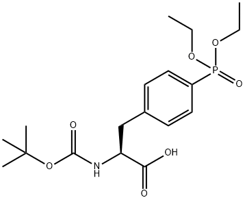 BOC-4-PHOSPHONO-PHE(ET)2-OH 结构式